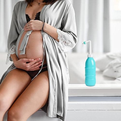 Cleansing Bottle for Women - 300ml Women Hygiene Kit, Travel Vaginal Rinse, Soft Tip Washer | Ergonomic Feminine Cleansing Solution for Postpartum Care Home Use Outdoor Convenience — view 2