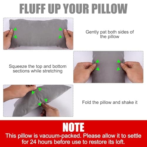 Mini Pillow for Travel, 28 x 17.8 cm Small Pillow for Neck Waist and Pets — view 5