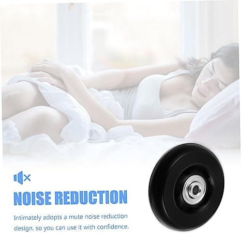 Gogogmee Rubber Suitcase Caster Wheels, Universal Replacement Parts 4pcs Easy to Fit, Quiet Rolling, Black Repair Kit for Luggage Cases for Travel Bags — view 3