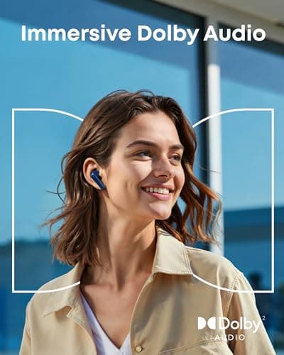 soundcore Liberty 5 by Anker, Noise-Cancelling Wireless Earbuds, 2x Stronger Voice Reduction, Real-Time Adaptive Noise Cancellation,Fast Charging,Dolby Audio, 6 Mic AI Calls (Abyss Blue) — view 4