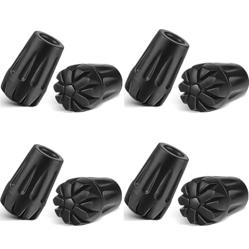 Pack of 8 Nordic Walking Poles Rubber Buffer Stoppers for Trekking Poles