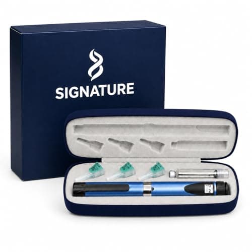 Reusable Peptide Insulin Pen with Magnetic Travel Case, Three Measuring Syringes and 3ml Refillable Glass Cartridge - By Signature Peptides — view 4