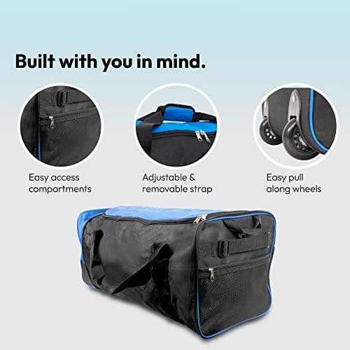 iN Suitcase Large - Foldable Wheeled Holdall - Travel Bag with Wheels — view 3