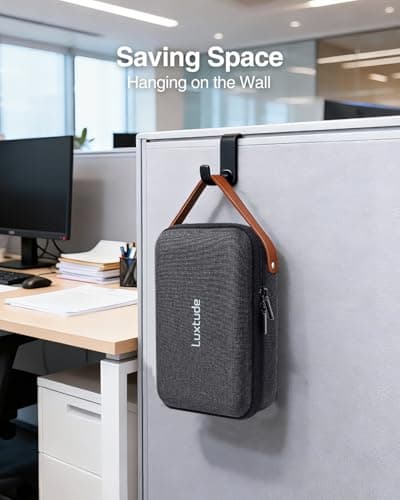 Luxtude Hard Cable Organiser Bag, Electronic Travel Case, Portable Tech Accessories Case for Charger/Mouse/Cash/Card/Apple Pen — view 6