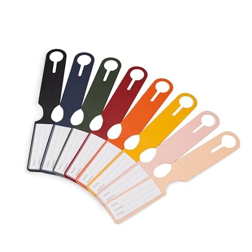 CELIMS - Suitcase Tag | Heavy Duty Luggage Name Holder | Luggage Tag | Travel Suitcase Accessory | Burgundy — view 6