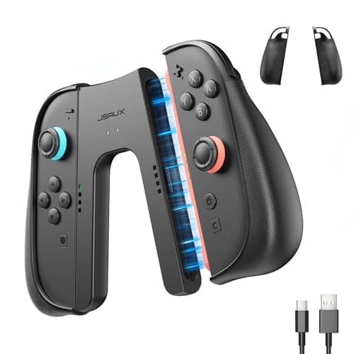 JSAUX Non-Slip Ergonomic Charging Grip for Switch 2 JoyPads