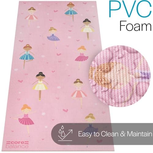 Core Balance Kids Yoga Mat, 152cm x 60cm, Ballerina Pattern — view 6