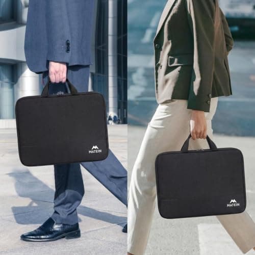 MATEIN 13 Inch Laptop Bag for Macbook Air/Pro 13'', Macbook Neo, Black — view 2