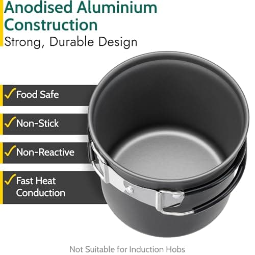 Trail Camping Cooking Set, 1-2 Person, 4 Piece — view 3