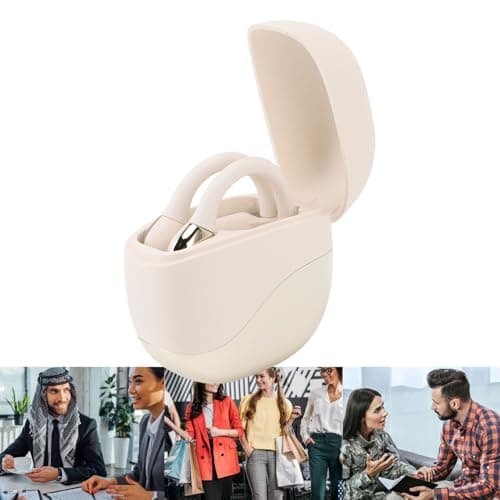 AI Language Translator Earbuds, Real Time Translation Over Ear Earbuds, 144 Languages & Accents 2 Way Translator Earphone for Travel Business Learning (Gold) — view 5