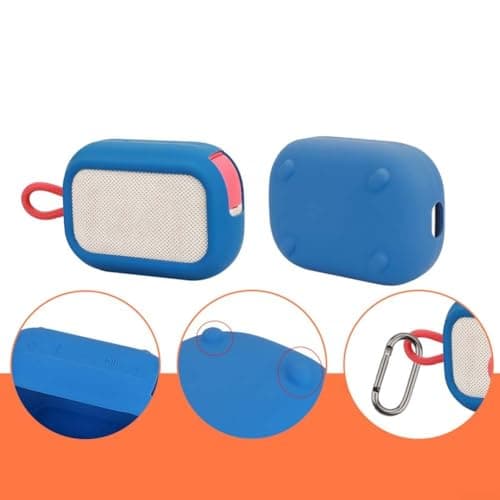 Silicone Case for SoundCore Select 4 Go: Protective Skin Sleeve, Shockproof Bumper Cover, Soft Rubber Armour for Device, Fit for Outdoor Travel Use(Blue) — view 5