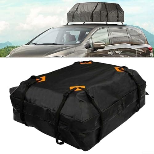 Large 425L Car Roof Bag, Heavy Duty 420D Oxford Waterproof Cargo Luggage Storage Box With Secure Straps, For Road Trips And Camping — view 2