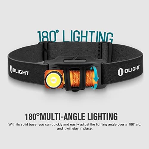 OLIGHT Perun 2 Mini Head Torch Rechargeable, 1100 Lumens, Orange — view 6