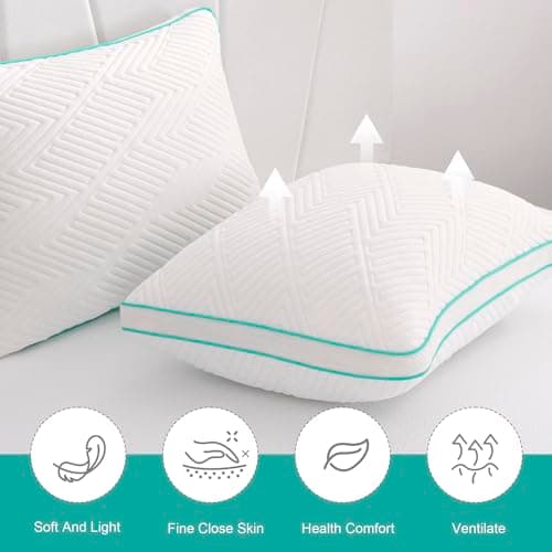 Twirest Pillows 4 Pack Shredded Memory Foam Pillows, 48x74cm — view 6