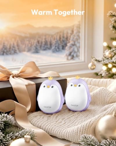 Gaiatop Magnetic Hand Warmers Rechargeable 2 Pack, Cute Penguin Design — view 6