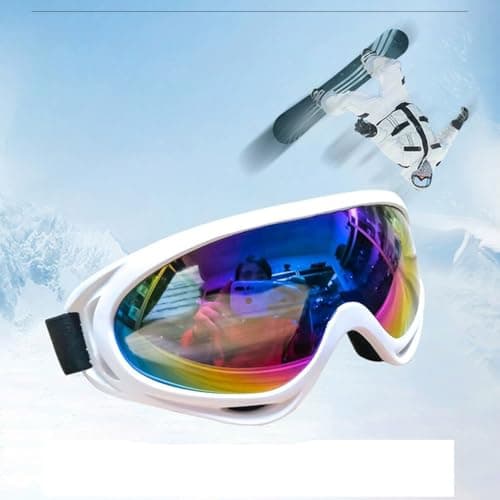 Generic Ski Snowboard Goggles with UV400 Protection and Anti-Fog Lens, Double-coloured Spherical Lens, Perfect for Skating, Skiing, Snowboarding — view 4
