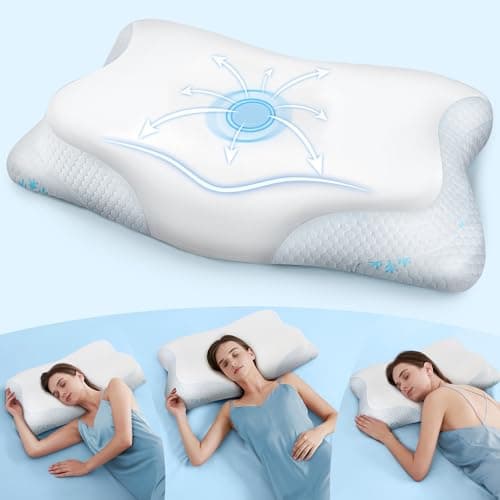 Cervical Pillow Memory Foam Neck Pillow Support for Deep Sleep, CertiPUR-EU