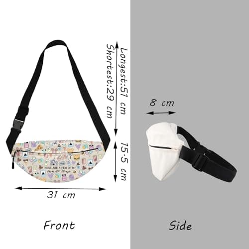 Magic Castle Waist Pack Family Vacation Trip Chest Bags Fairytale Fans Gift For Mouse Snack Lover (thing WB) — view 2