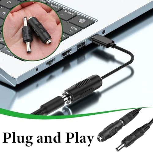 yimeizhiguang 5.5x2.1mm DC Power Coupler 12 Pcs- Secure Locking DC Male to Male & Female to Female Connector Adapter | 12V DC Power Jack Plug for CCTV Cameras, LED Strips, Laptops & Security Systems — view 5