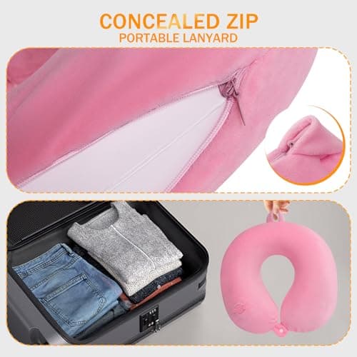 JetsCush Inflatable Neck Pillow, Compact Airplane Travel Pillow for Adults — view 6