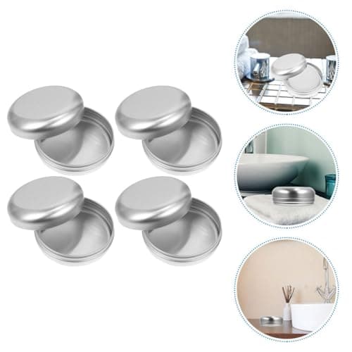 Tofficu 4pcs Aluminum Box Soap Dish Packing Convenient for Makeup Storage and Earphone Storage for Travel and Household Use — view 3