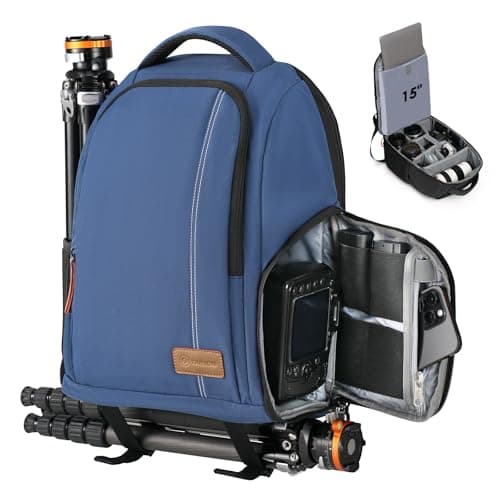 TARION Camera Bag Backpack 15L - Side Access Waterproof 15" Laptop Sleeve
