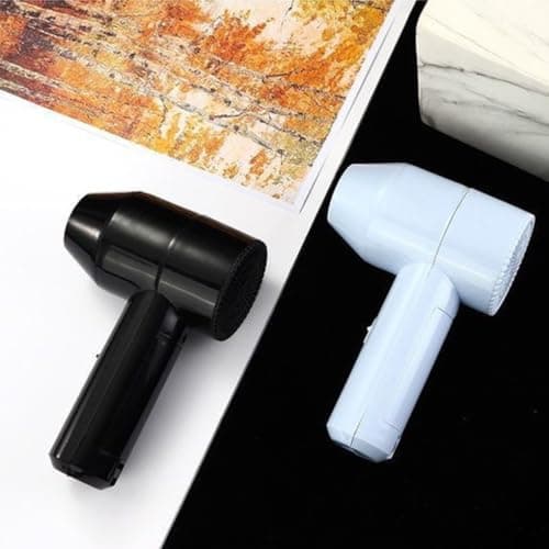 QUXVUIS Quiet Cordless Hair Dryer Rechargeable and Portable ABS Cordless Hair Dryer Rechargeable USB Portable 12v Car Hair Dryer, B, USB Charging — view 4