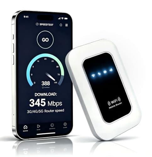 5G Portable WiFi 6 MiFi,with SIM Slot,Mobile Hotspot