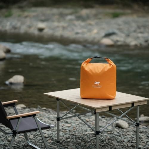 Colcolo Outdoor Waterproof Storage Bag Roll Camping Organizer Gear Storage Holder Quick Access Zipper Oxford Cloth for hiking travel home organization car trunk, Transparent, L — view 4