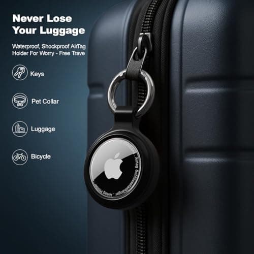 PESTON AirTag Holder Keyring, IP67 Waterproof Case for Apple AirTag 1 & 2 — view 3
