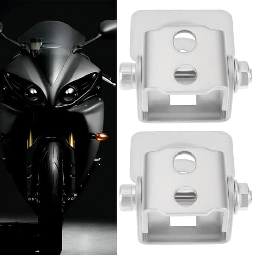 VGOL 2pcs Motorcycle Headlight Spotlight Mounting Bracket Stainless Steel for LED Light Bar Modification — view 3