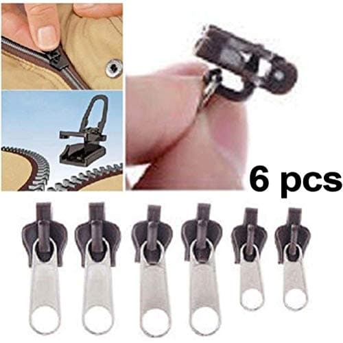 Tnfeeon Zipper Slider Repair Kit, 6-Pack Size Fit for Luggage Jackets and