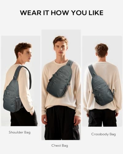Waterfly Sling Bag with Multiple Pockets, Shoulder Bag for Men Women — view 2