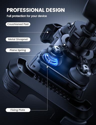 Lamicall Motorbike Phone Holder, [Dual Anti-Shock] Bike Phone Holder Mount — view 3
