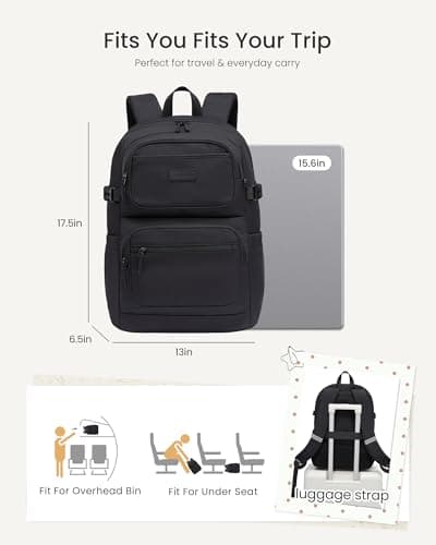 LOVEVOOK Womens Backpack School Bag, 15.6" Laptop Rucksack for Girls Teens — view 6