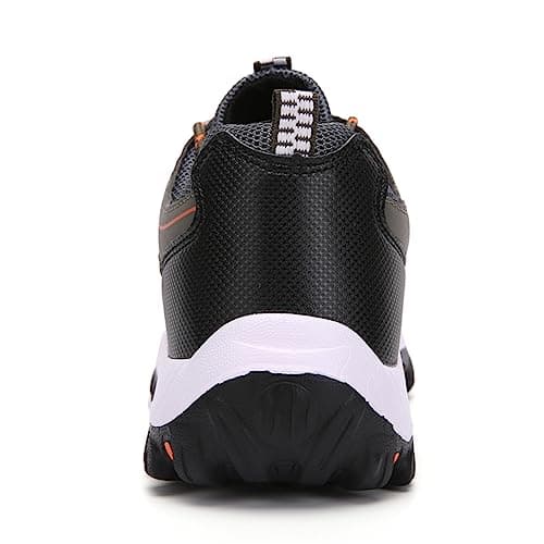 JiuQing Men's Hiking Shoes Low Rise Outdoor Travel Shoes Lightweight Casual Camping Walking Sneakers,Green,10 UK — view 2