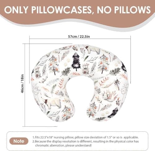 Aisawate Breastfeeding Pillow Cover, Soft Flexible U-Shaped Nursing Feeding Pillowcase Breastfeeding Pillow Case for Baby — view 2