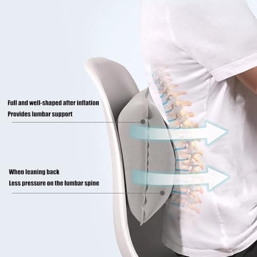 Inflatable Travel Pillows 3Pcs Camping Air Cushion for Neck Lumbar Support — view 4