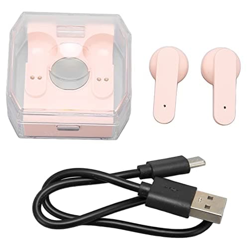 Cyrank Translator Earphone, Language Translator Earbuds with 144 Languages Language Translator Device(Pink)