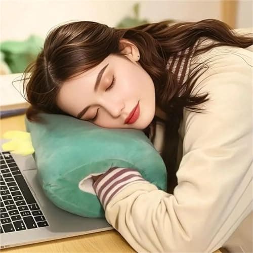 Cartoon Hand Pillow Hand Warmer Nap Weak Hero Class 1 Arm Pillow Suho Non Electrical Travel Essentials(Pink) — view 3