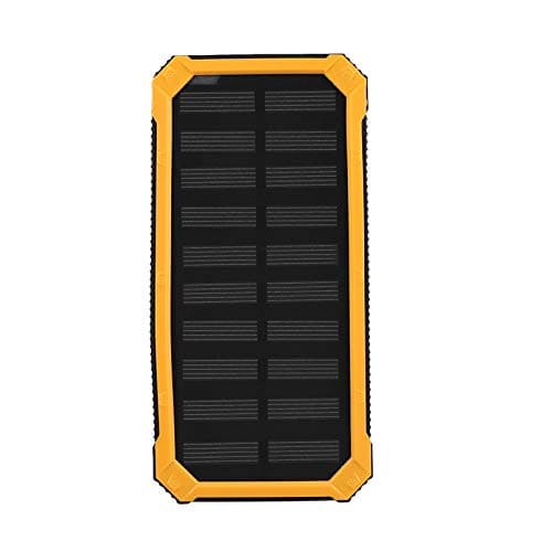YUEHISY 20000mAh Dual USB Portable Fast Charging Solar Power Bank Case DIY Kit for Phone Charging, Outdoor Activities (Yellow) — view 5