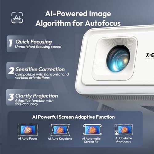 XGODY Gimbal A1 260ANSI Portable Smart Projector with Wifi6, Built in Apps — view 3