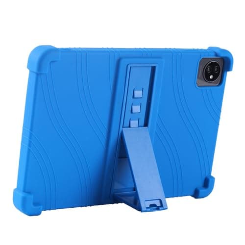 INSOLKIDON Compatible with Case for Blackview Tab 70 Wifi 10.1 INCH tablet, Full Coverage Ultra Slim adjustable Stand Silicone Shockproof Lightweight Protective Cover Case (Sky Blue) — view 2