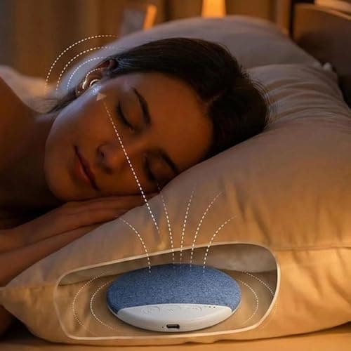 Pillow Speaker, Built-in White Noise Hi-Fi Sound, Slim Sleep Pillow Speaker Wireless, Side Sleeper Bedside Travel Meditation Music Audiobooks Podcasts — view 4