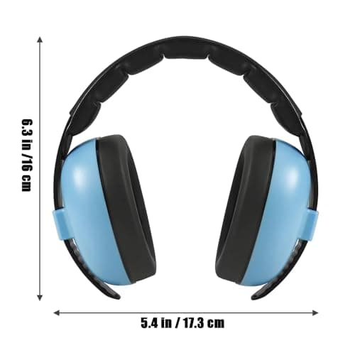 PandaEar Baby Ear Defender Kids Toddlers Childrens - Ear Protector - Ear Defender Autism Noise Cancelling Headphones for Kids Babies - Soundproof Baby Headphones for Airplane Sleeping, Blue — view 3