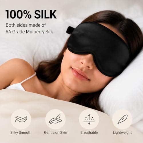 Full-Coverage Comfortable Sleep Eye Mask | Zero-Pressure Breathable Eye Protection for Rest and Travel, Portable Blackout Eye Mask — view 2