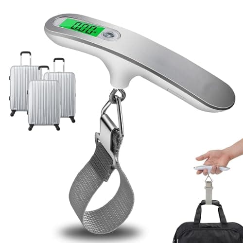WUBAYI Luggage Scale Digital Electronic Travel Scale Hanging Scale Weight Scale Travel Accessories 110lb/50kg Capacity With Tare Function Backlit LCD Display Designed For Suitcase Luggage