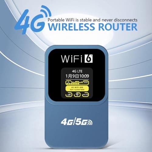 Juinrinet Portable WiFi 4G In Car Display 300Mbps Pocket Router for Travel — view 2