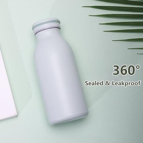 AMFUN Water Bottle Vacuum Insulated Bottle,350mlStainless Steel Sports Water Bottle,BPA Free, Leak Proof for 12hrs Hot & Cold Drinks Water Coffee Milk,Home, Work, Gym & Travel (Mint Green) — view 6