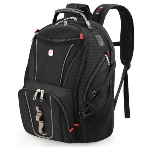 star cloud 17 Inch Travel Laptop Backpack,Business Tech Backpack with USB & Type-C Charging Port,180°TSA Friendly Travel College Work Backpack with Multiple Organizer Pockets for Men (17inch)